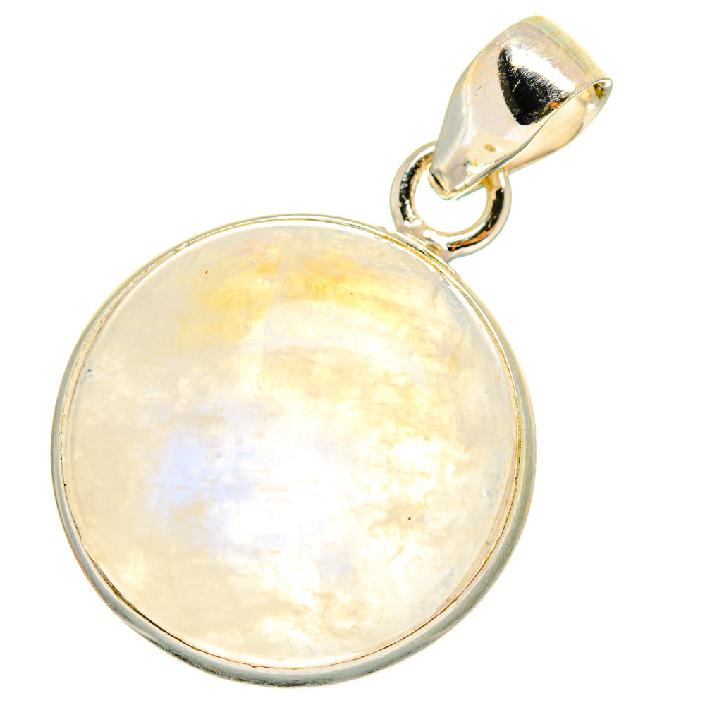 Rainbow Moonstone Pendants handcrafted by Anasilvercos - PD14724