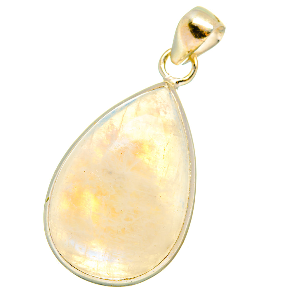 Rainbow Moonstone Pendants handcrafted by Anasilvercos - PD14727