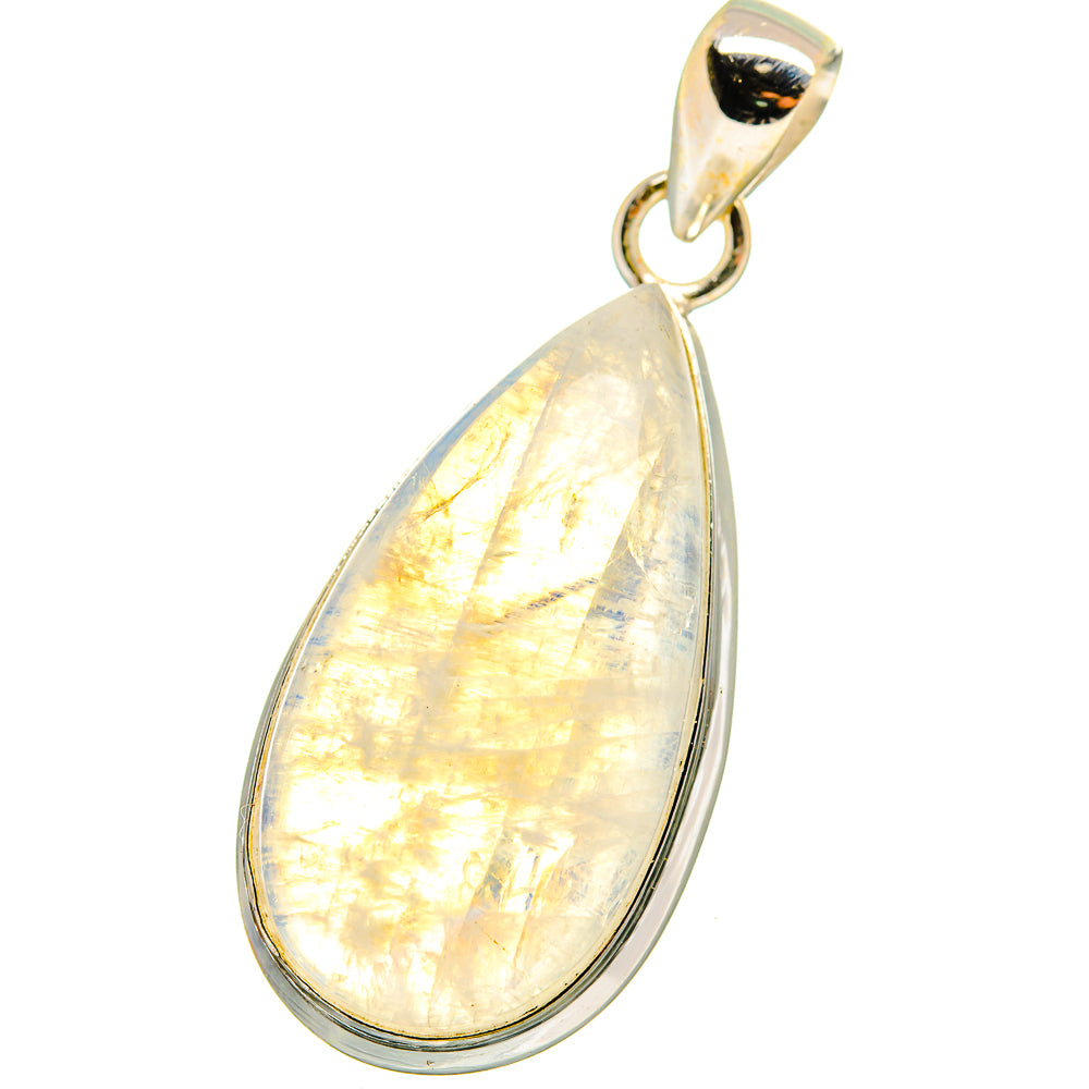Rainbow Moonstone Pendants handcrafted by Anasilvercos - PD14729