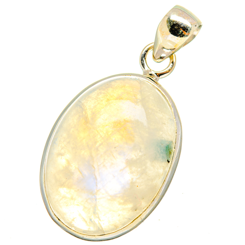Rainbow Moonstone Pendants handcrafted by Anasilvercos - PD14732