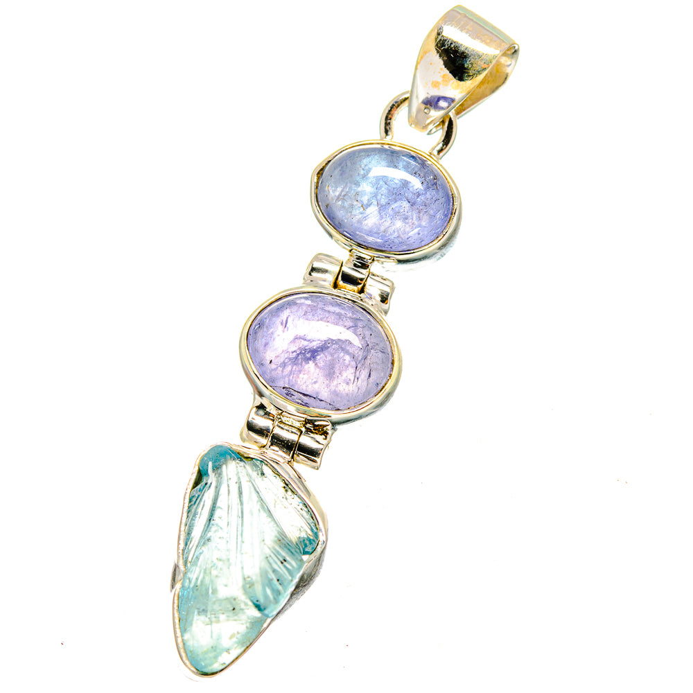 Aquamarine Pendants handcrafted by Anasilvercos - PD14768