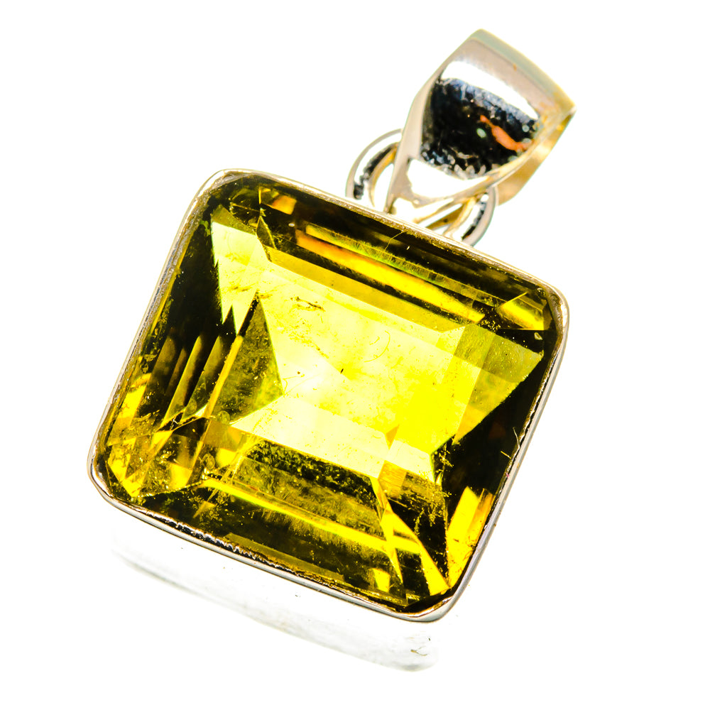 Olive Quartz Pendants handcrafted by Anasilvercos - PD14772