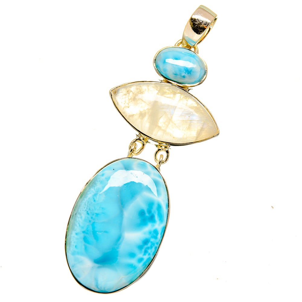 Larimar Pendants handcrafted by Anasilvercos - PD14783