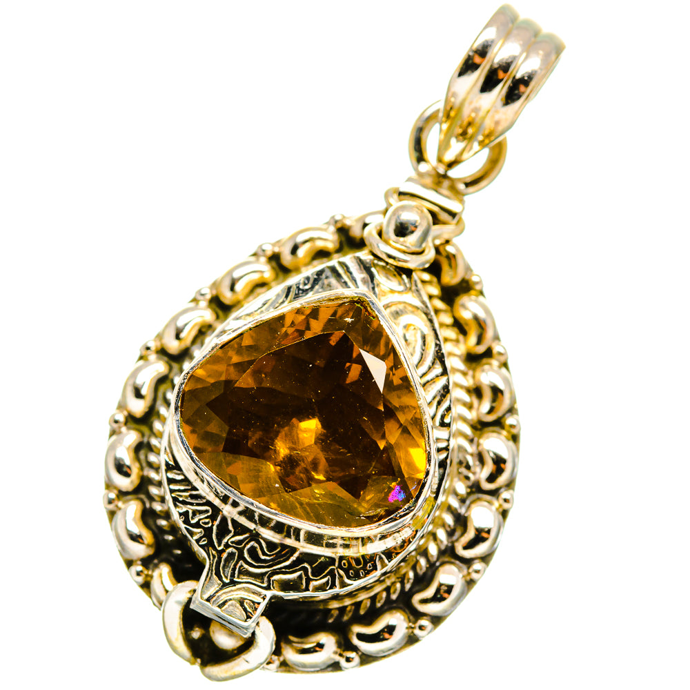 Mandarin Citrine Pendants handcrafted by Anasilvercos - PD14839