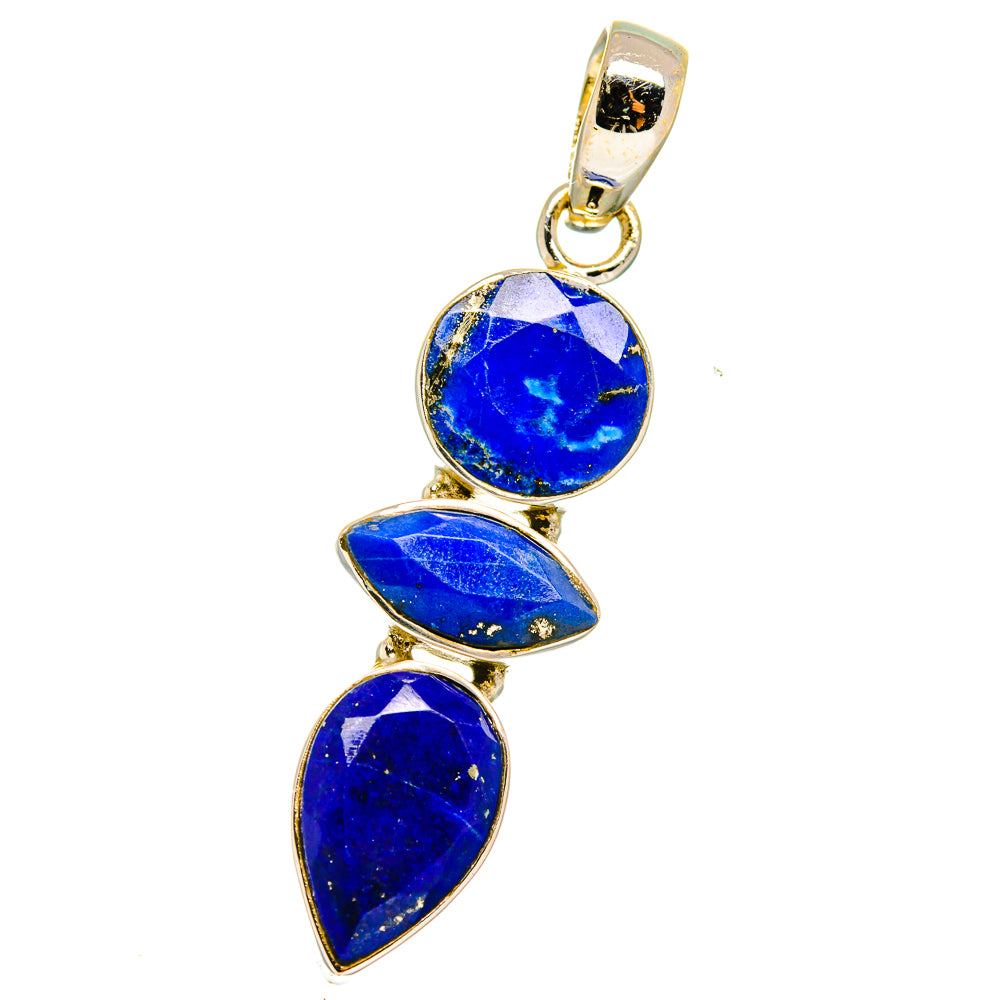 Lapis Lazuli Pendants handcrafted by Anasilvercos - PD14856