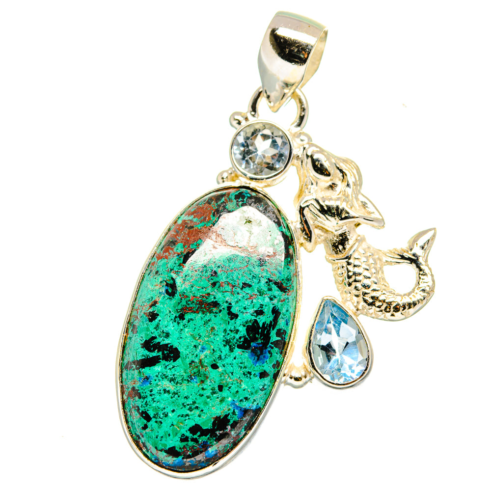 Chrysocolla Pendants handcrafted by Anasilvercos - PD14912