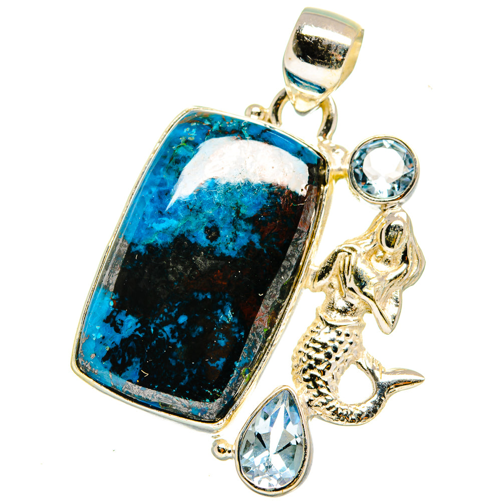 Shattuckite Pendants handcrafted by Anasilvercos - PD14913