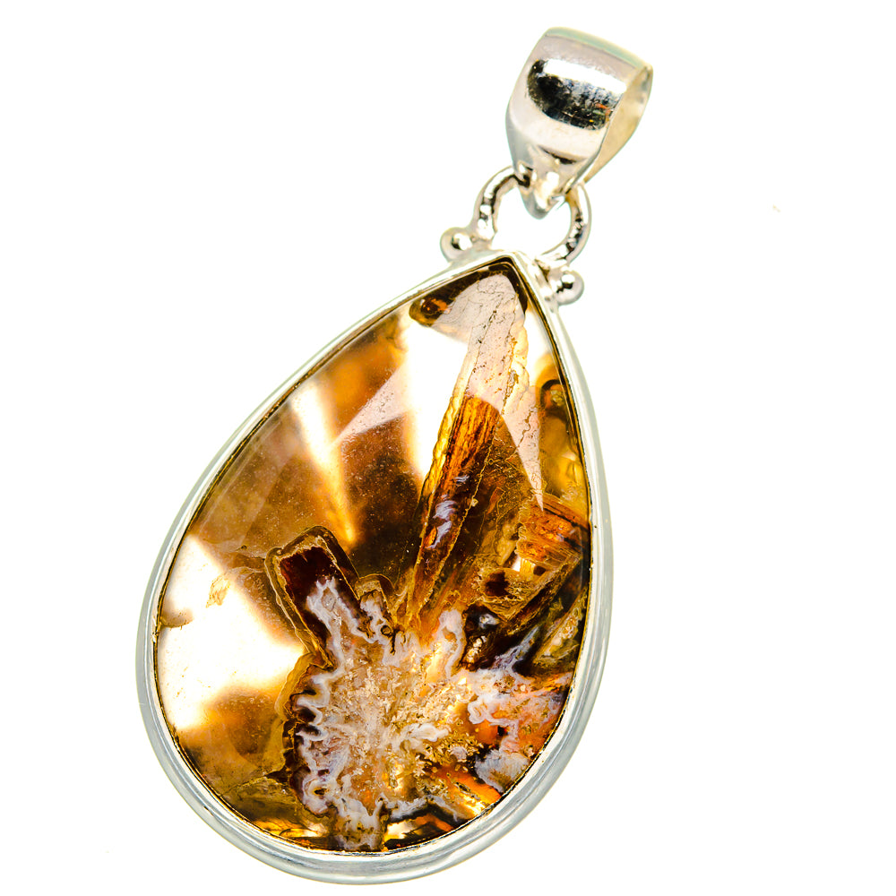 Turkish Tube Agate Pendants handcrafted by Anasilvercos - PD14935