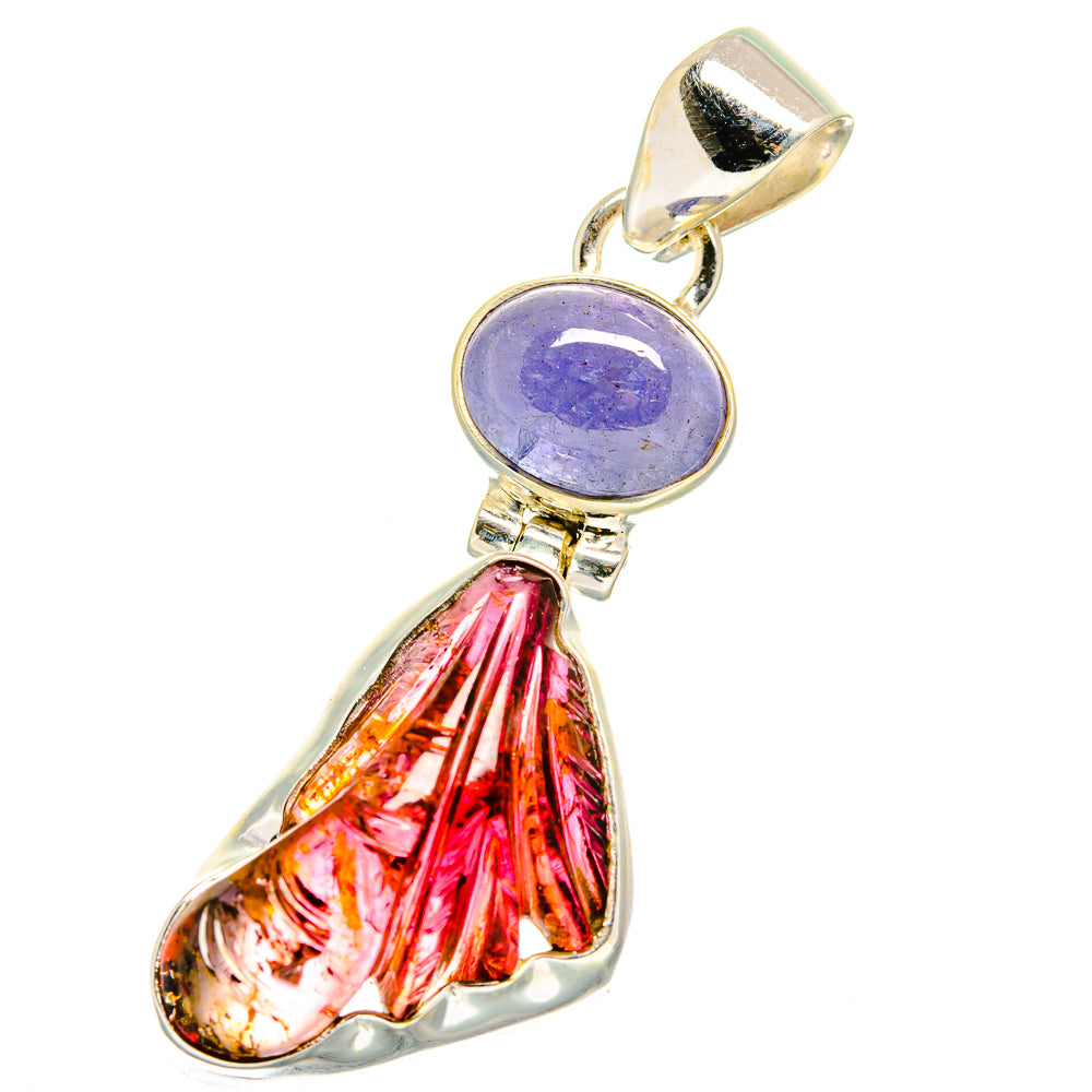Pink Tourmaline Pendants handcrafted by Anasilvercos - PD14940