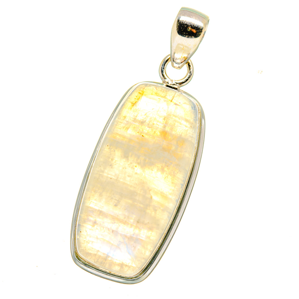 Rainbow Moonstone Pendants handcrafted by Anasilvercos - PD14966