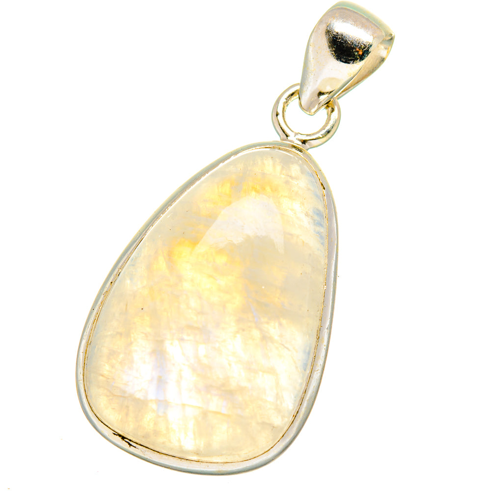 Rainbow Moonstone Pendants handcrafted by Anasilvercos - PD14969