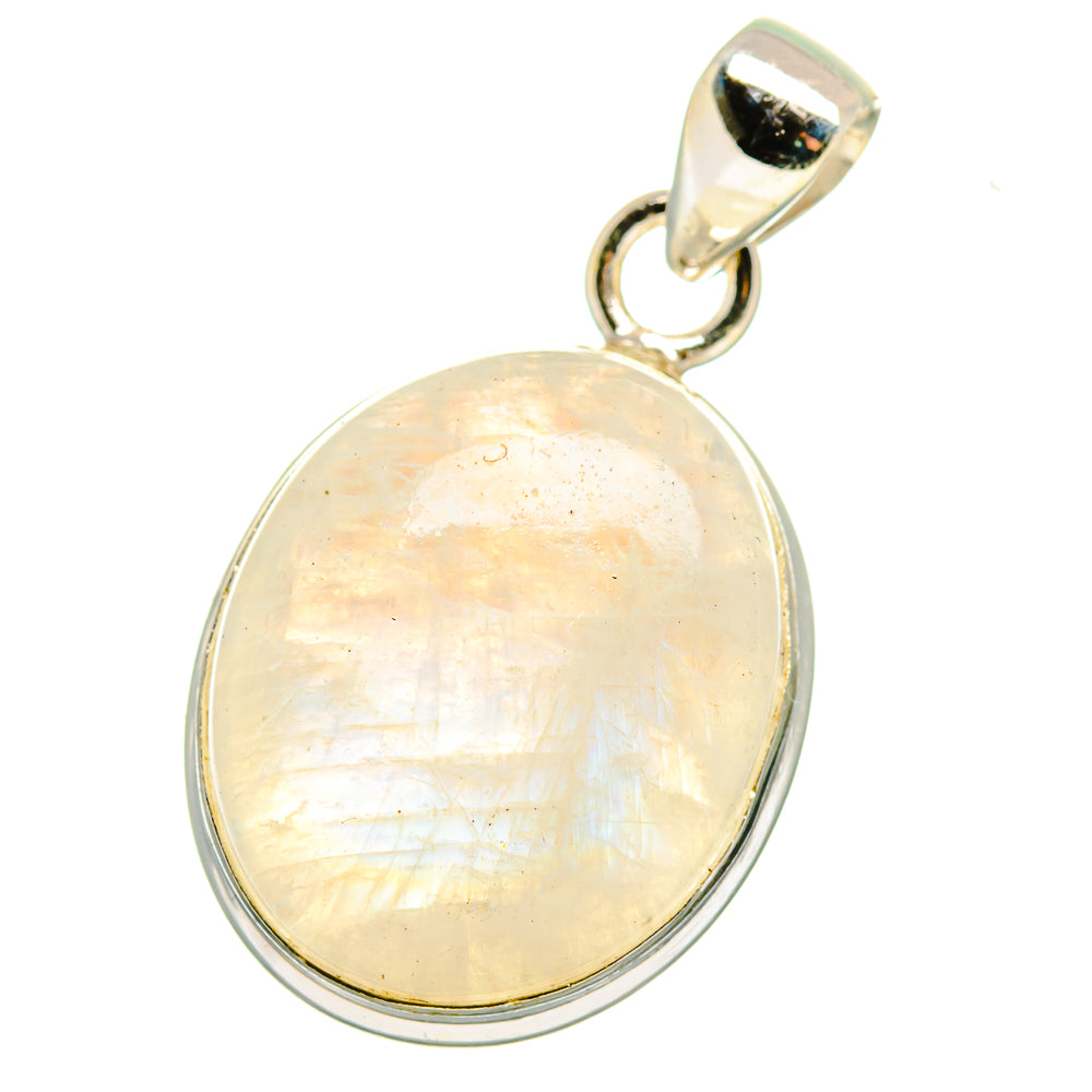Rainbow Moonstone Pendants handcrafted by Anasilvercos - PD14970