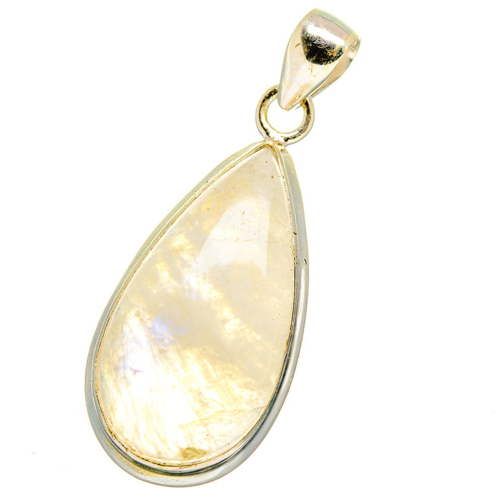Rainbow Moonstone Pendants handcrafted by Anasilvercos - PD14972