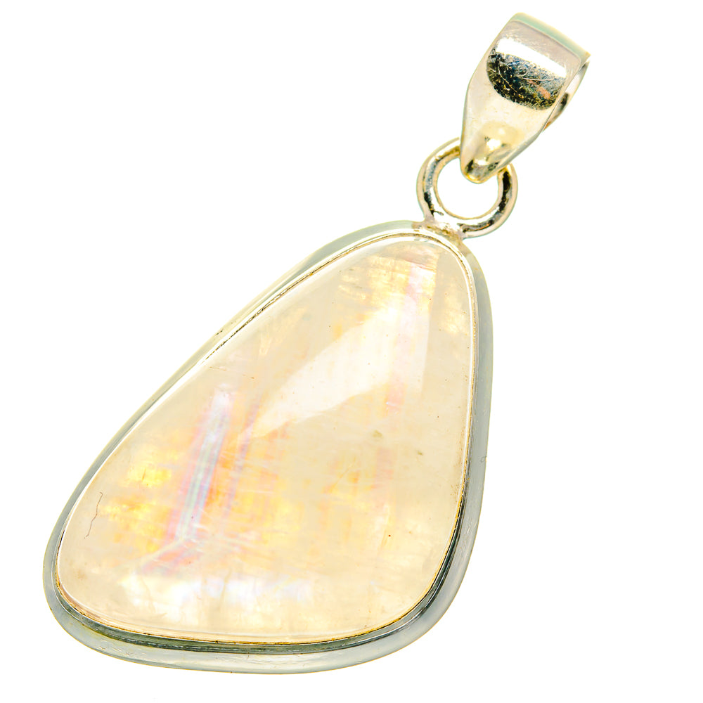 Rainbow Moonstone Pendants handcrafted by Anasilvercos - PD14975