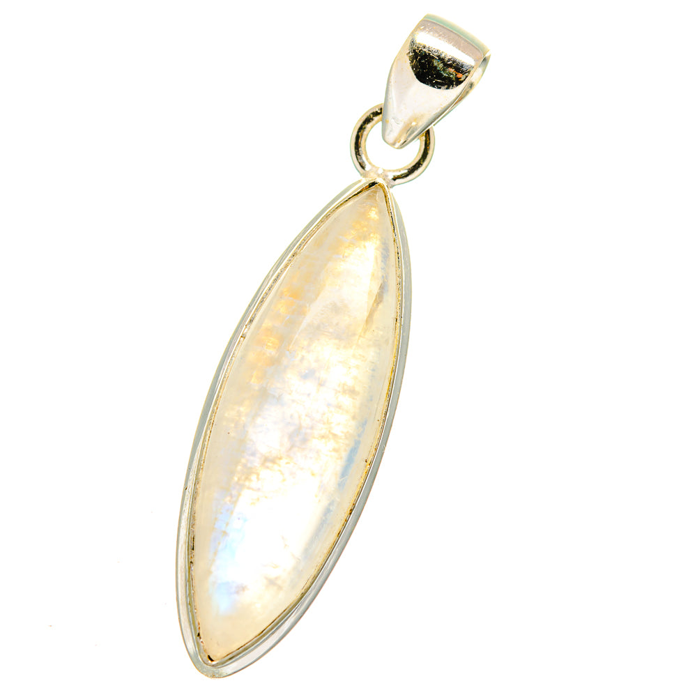 Rainbow Moonstone Pendants handcrafted by Anasilvercos - PD14979