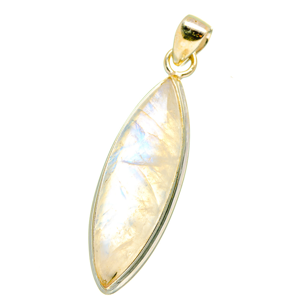 Rainbow Moonstone Pendants handcrafted by Anasilvercos - PD14980