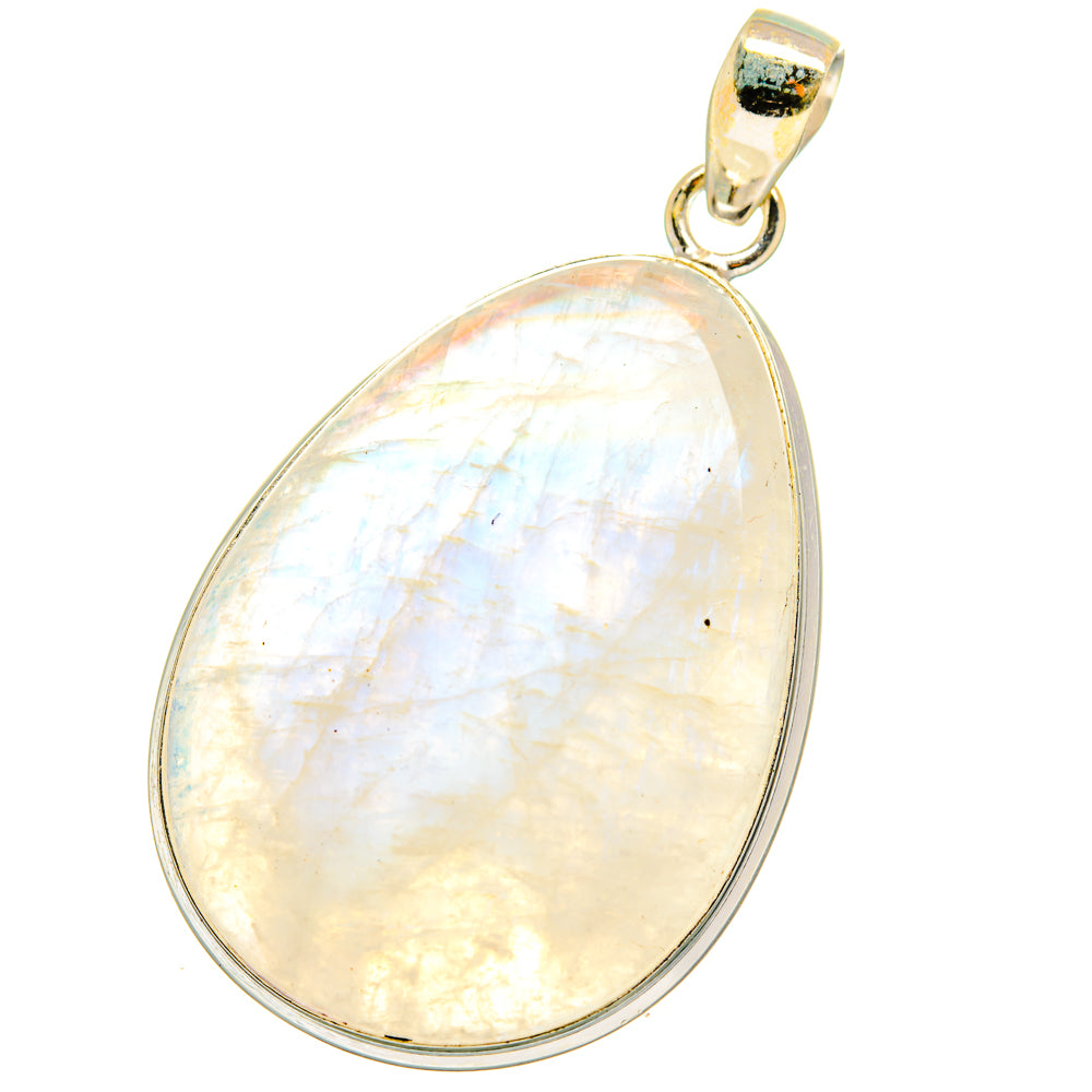 Rainbow Moonstone Pendants handcrafted by Anasilvercos - PD14987