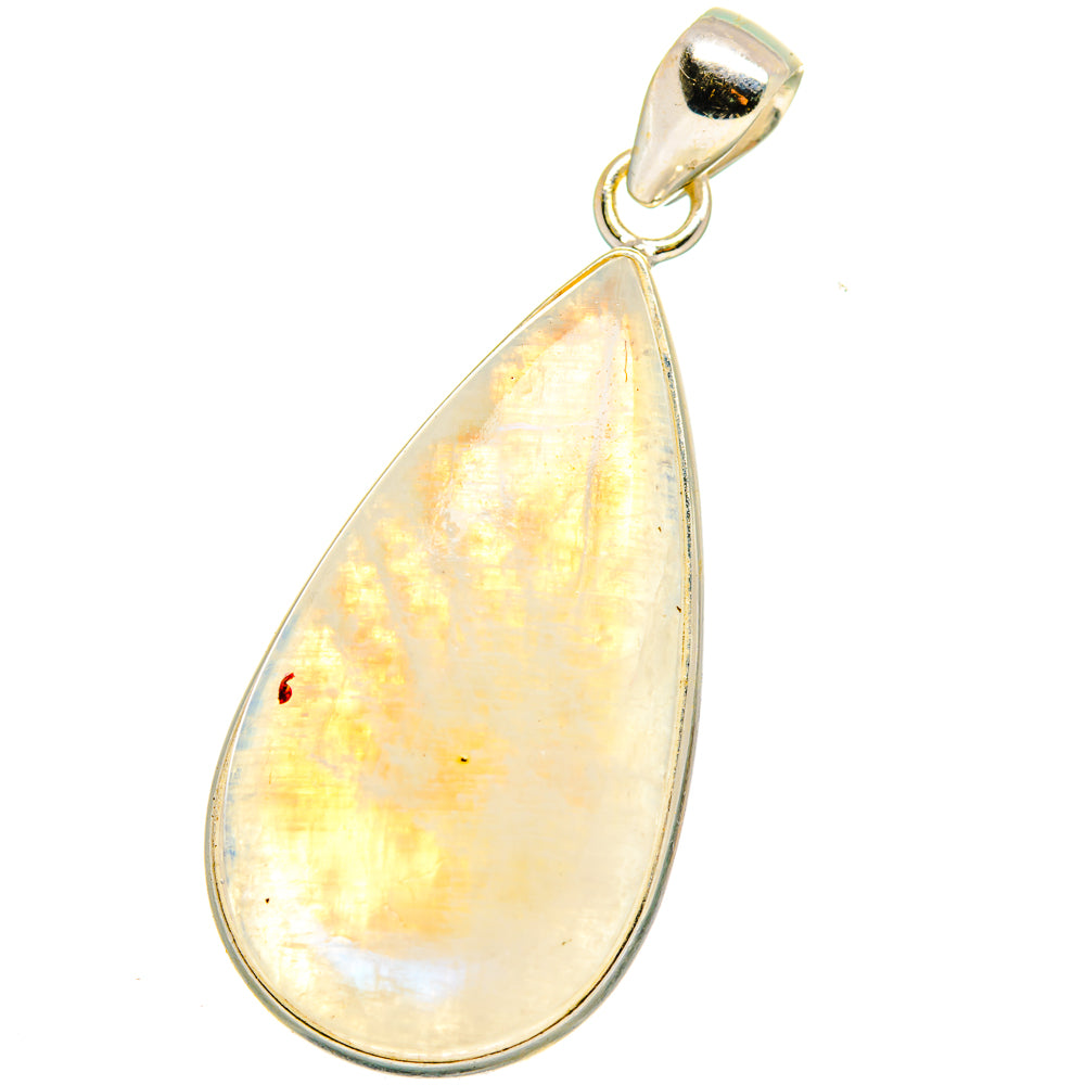 Rainbow Moonstone Pendants handcrafted by Anasilvercos - PD14990