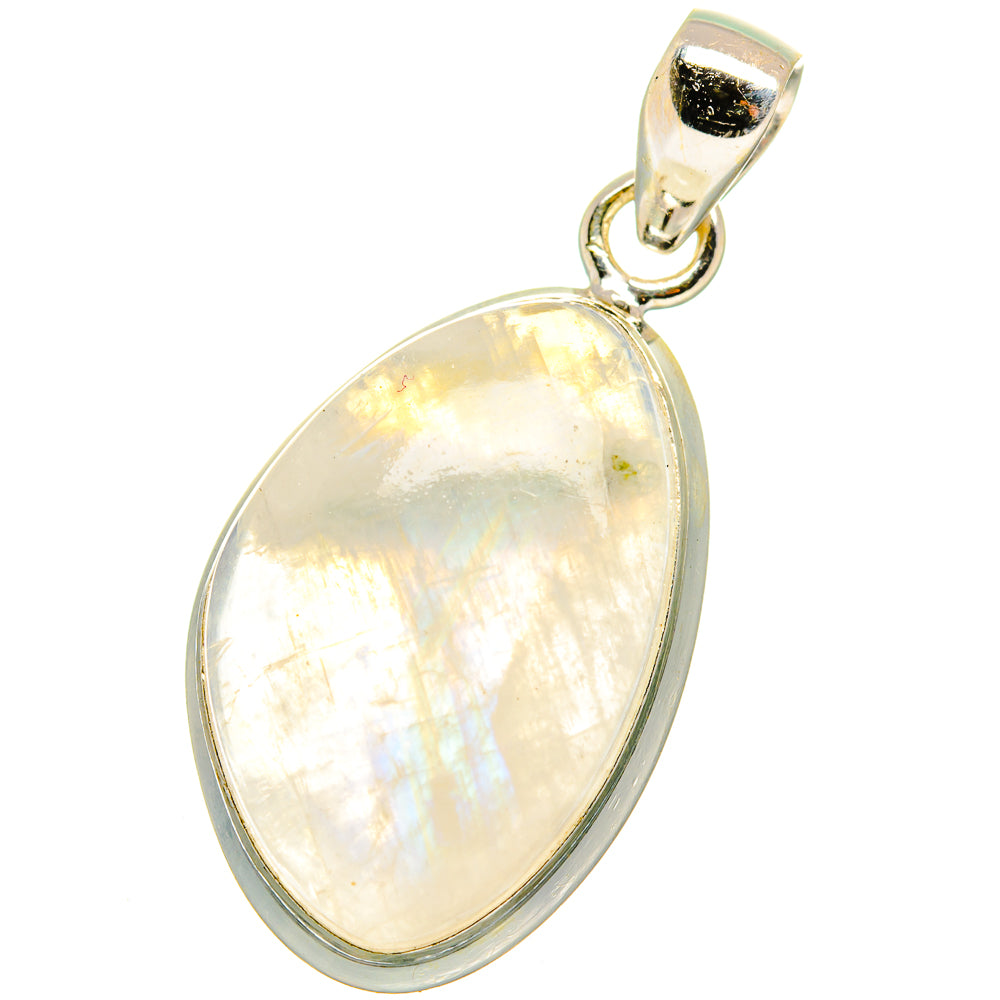 Rainbow Moonstone Pendants handcrafted by Anasilvercos - PD14992