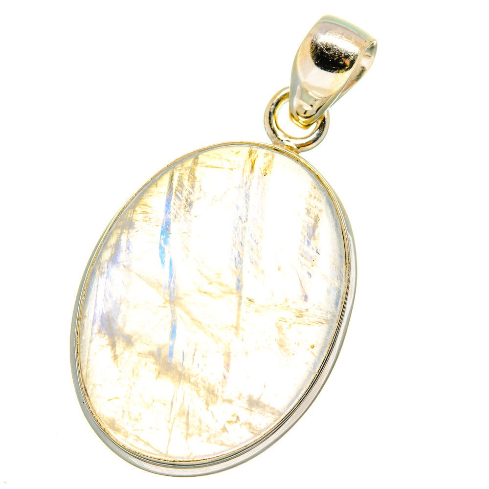 Rainbow Moonstone Pendants handcrafted by Anasilvercos - PD14994