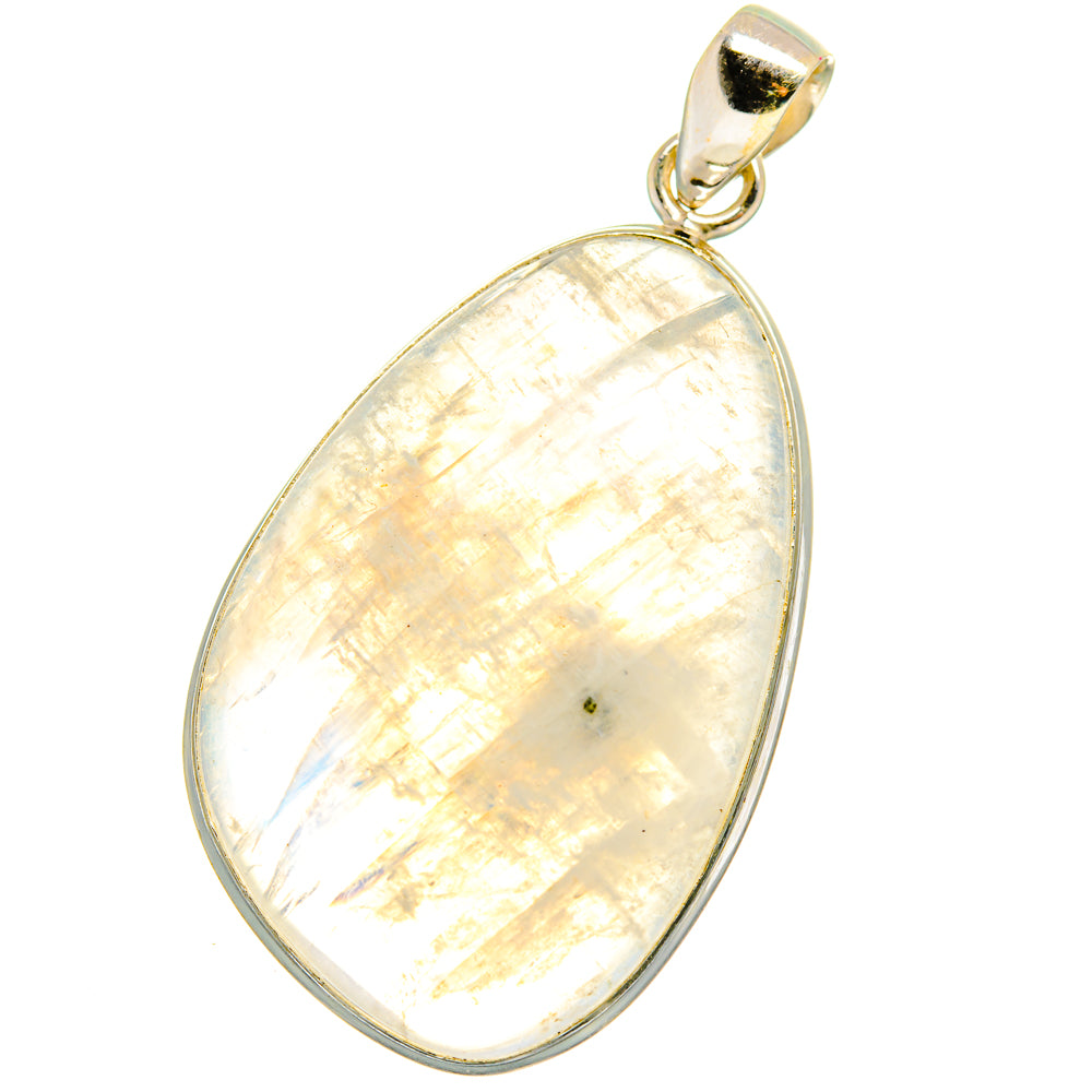Rainbow Moonstone Pendants handcrafted by Anasilvercos - PD14996