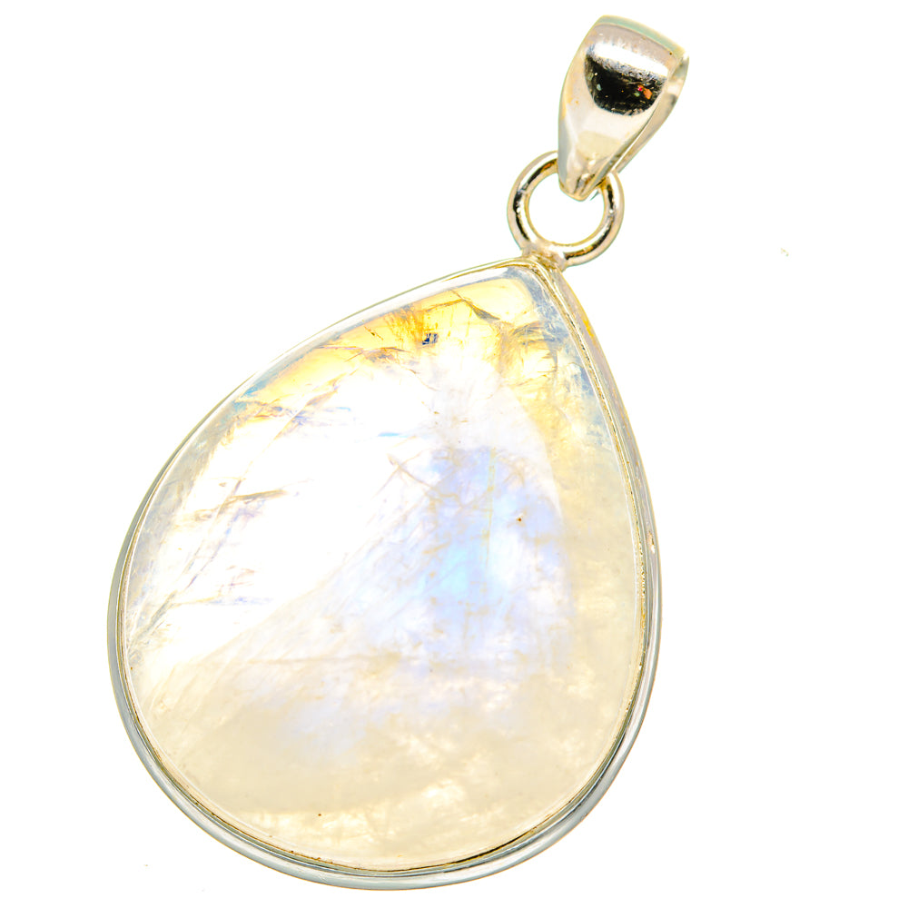 Rainbow Moonstone Pendants handcrafted by Anasilvercos - PD14997