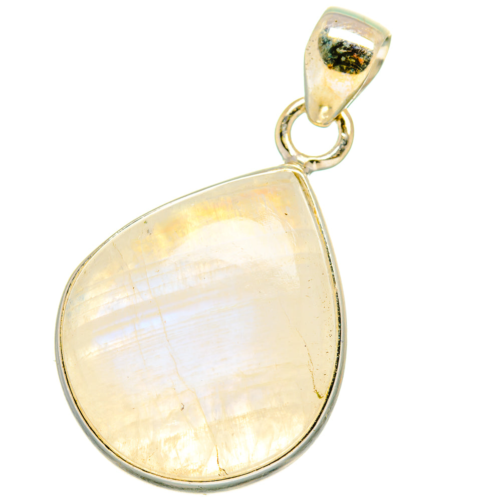 Rainbow Moonstone Pendants handcrafted by Anasilvercos - PD14998