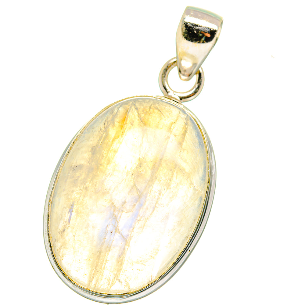Rainbow Moonstone Pendants handcrafted by Anasilvercos - PD14999