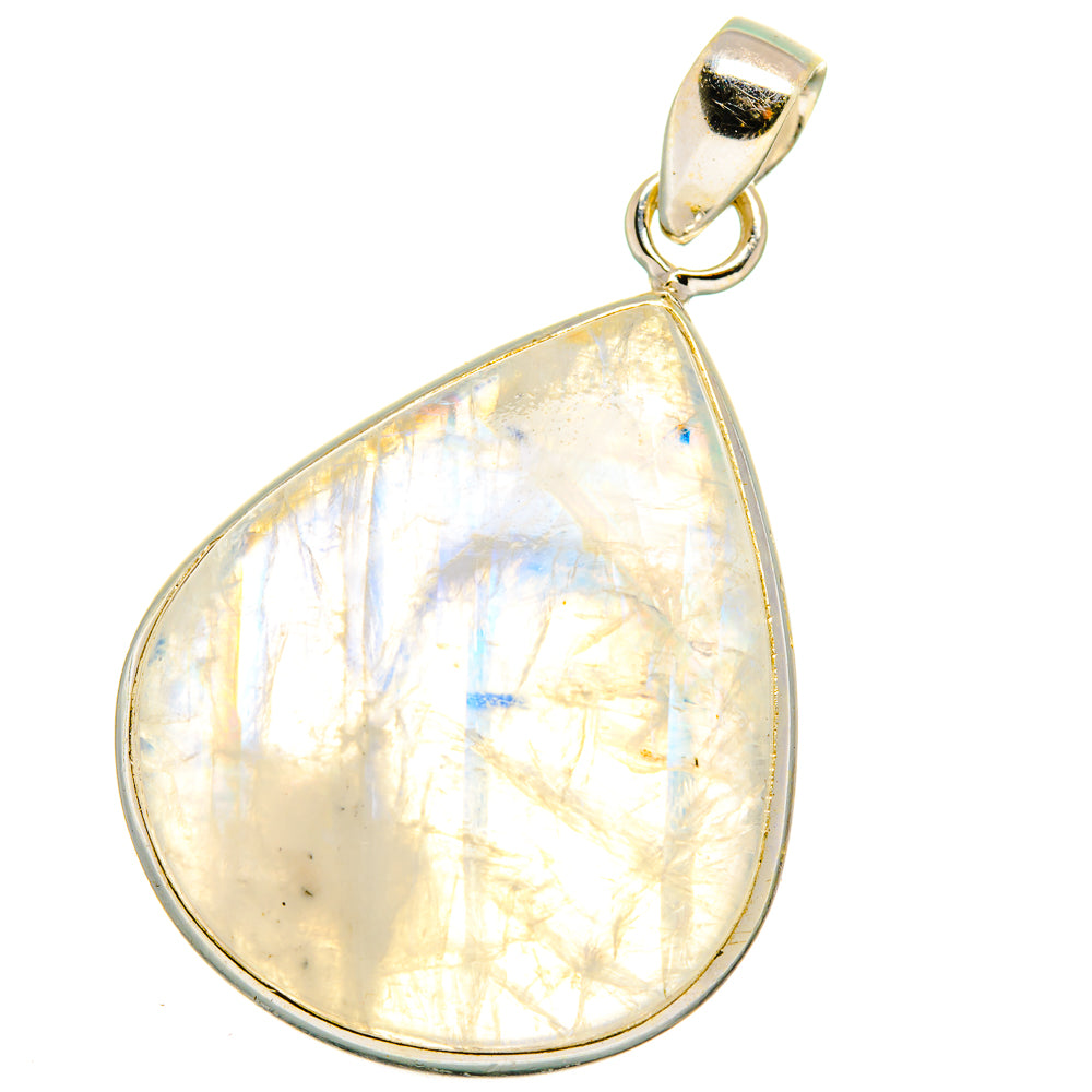 Rainbow Moonstone Pendants handcrafted by Anasilvercos - PD15001