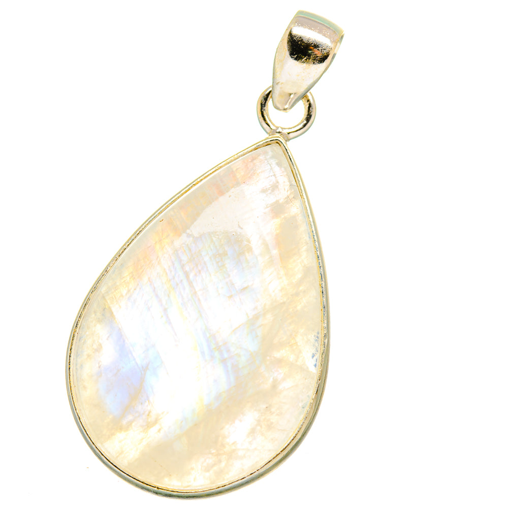 Rainbow Moonstone Pendants handcrafted by Anasilvercos - PD15002