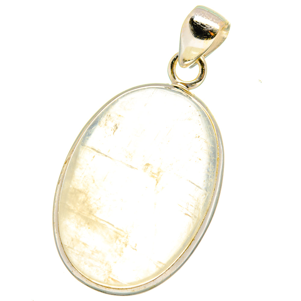 Rainbow Moonstone Pendants handcrafted by Anasilvercos - PD15007
