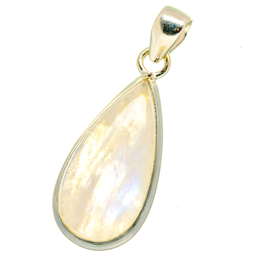 Rainbow Moonstone Pendants handcrafted by Anasilvercos - PD15009