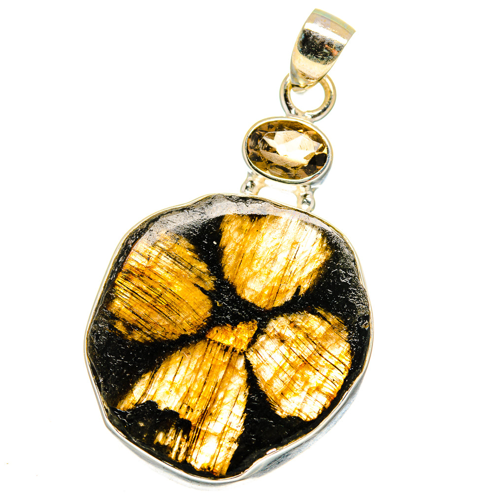 Chiastolite Pendants handcrafted by Anasilvercos - PD15053