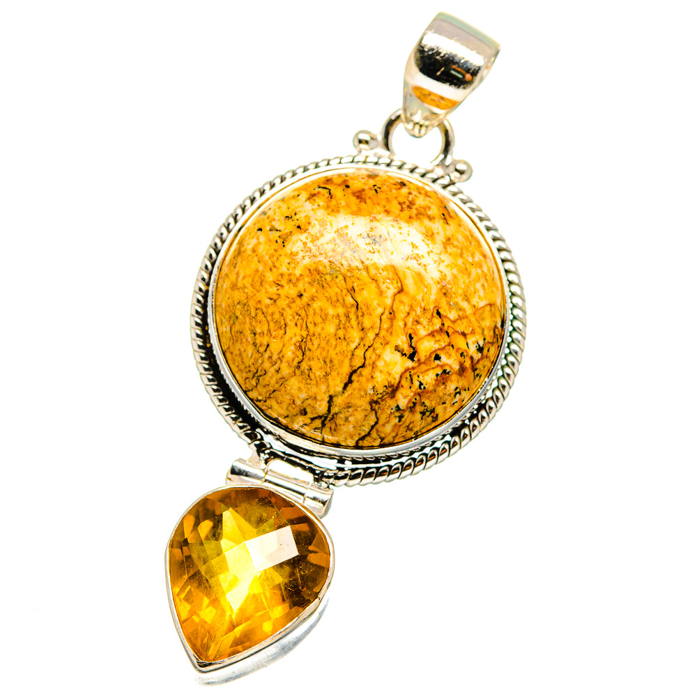 Picture Jasper Pendants handcrafted by Anasilvercos - PD15063