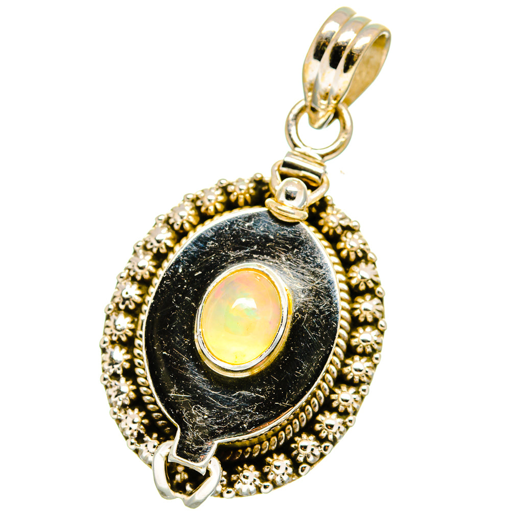 Ethiopian Opal Pendants handcrafted by Anasilvercos - PD15073