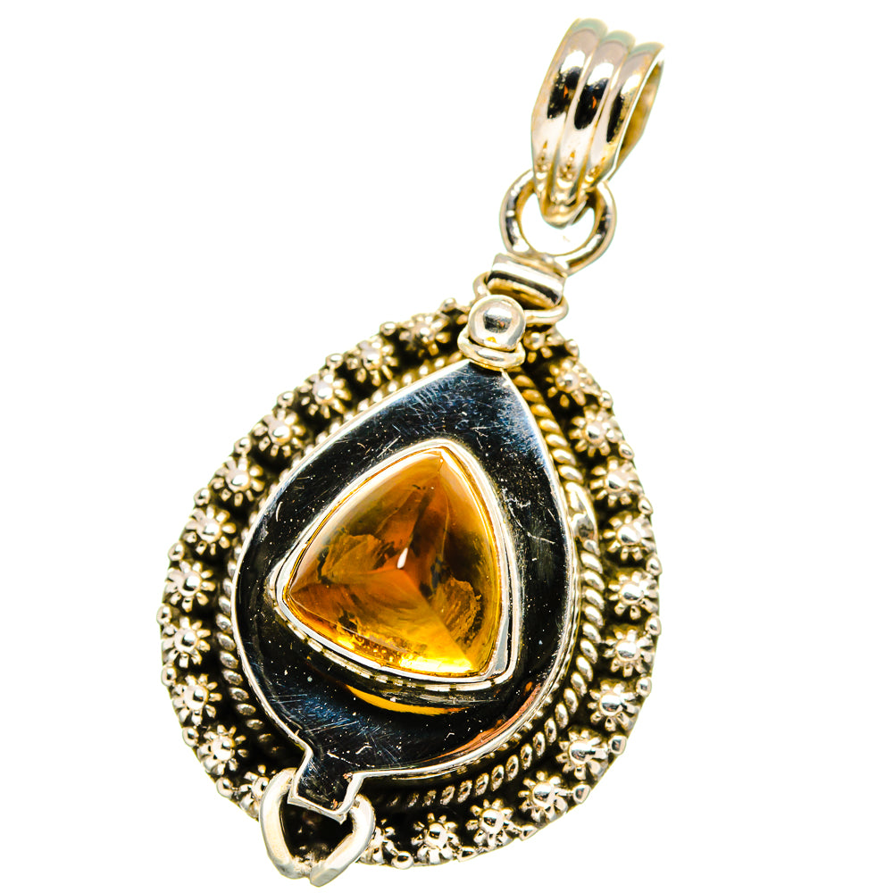 Citrine Pendants handcrafted by Anasilvercos - PD15080