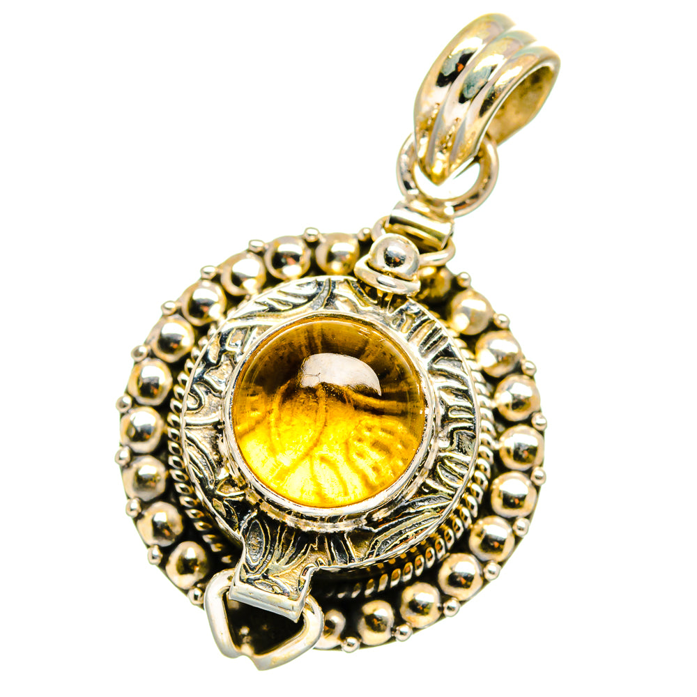 Citrine Pendants handcrafted by Anasilvercos - PD15081