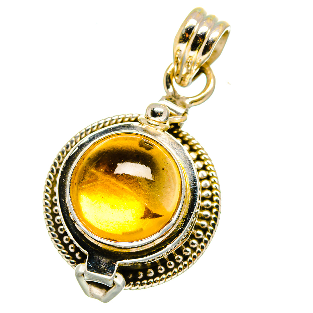 Citrine Pendants handcrafted by Anasilvercos - PD15084