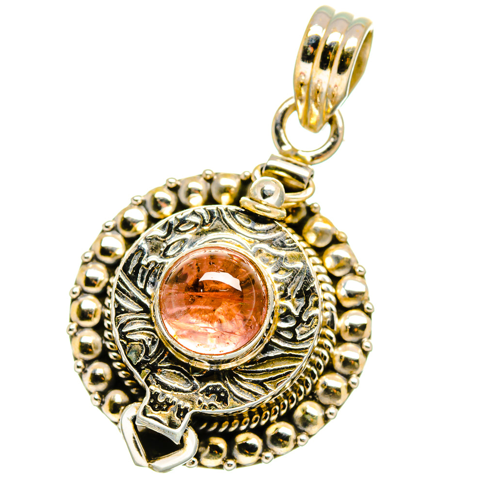 Pink Tourmaline Pendants handcrafted by Anasilvercos - PD15089