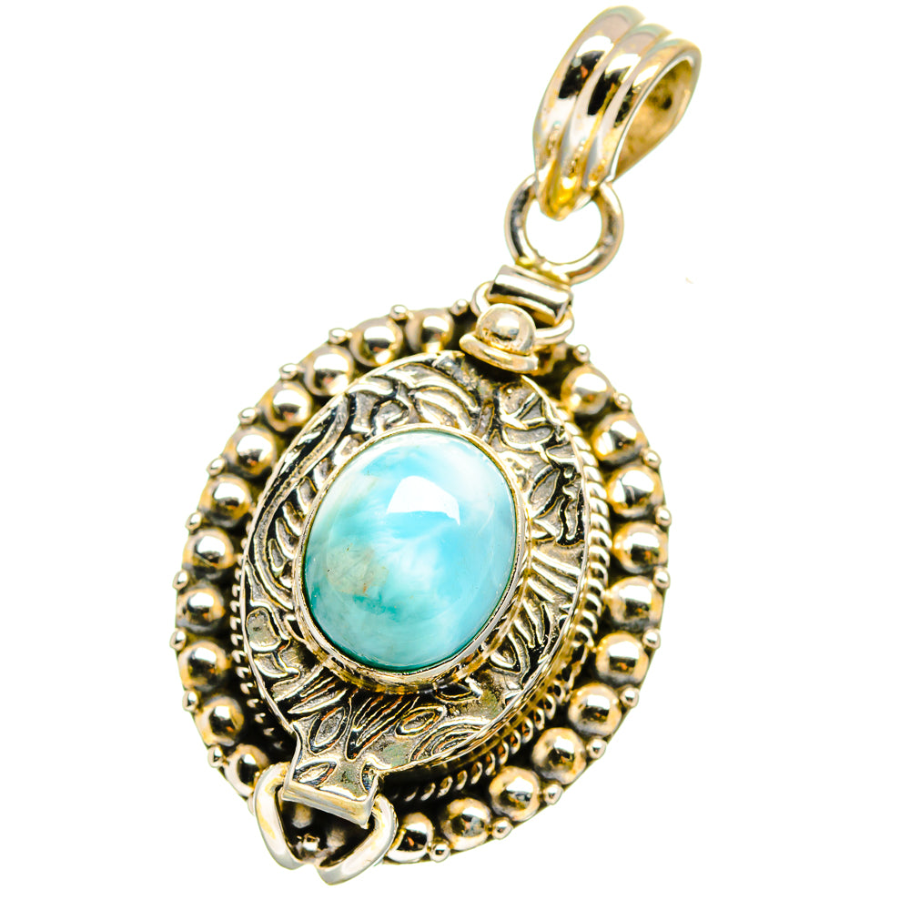 Larimar Pendants handcrafted by Anasilvercos - PD15092