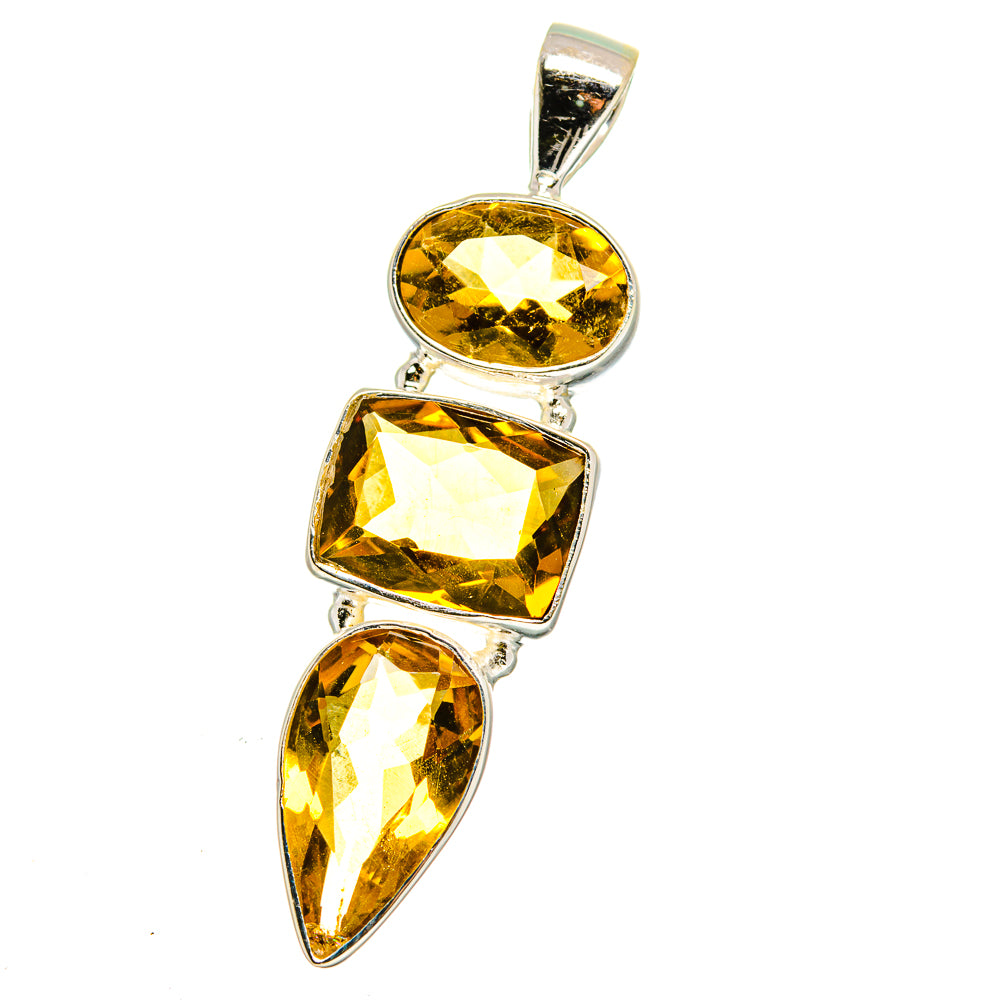 Mandarin Citrine Pendants handcrafted by Anasilvercos - PD15105 - Photo 2