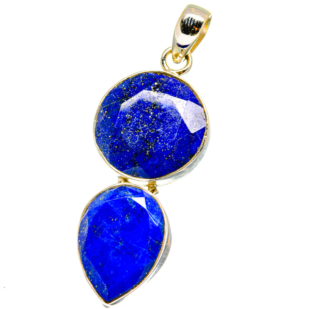 Lapis Lazuli Pendants handcrafted by Anasilvercos - PD15106