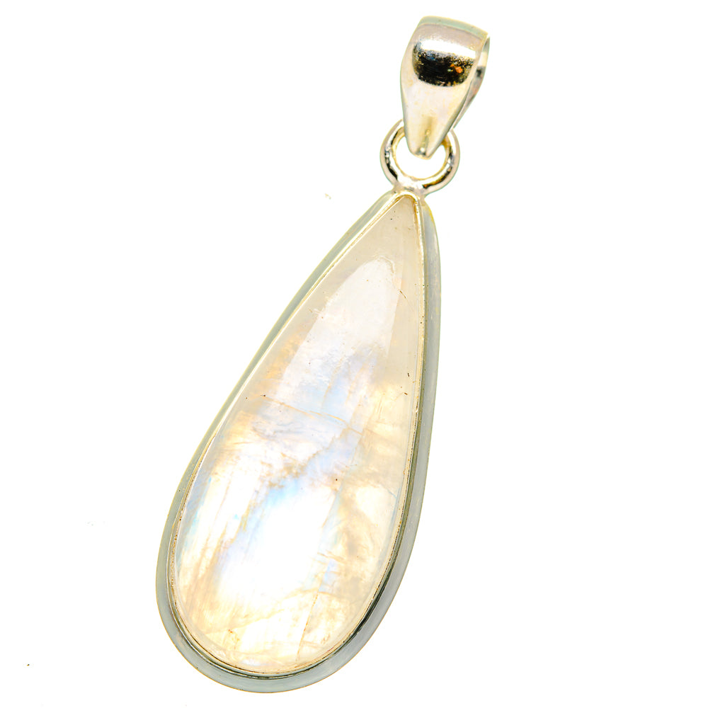 Rainbow Moonstone Pendants handcrafted by Anasilvercos - PD15119