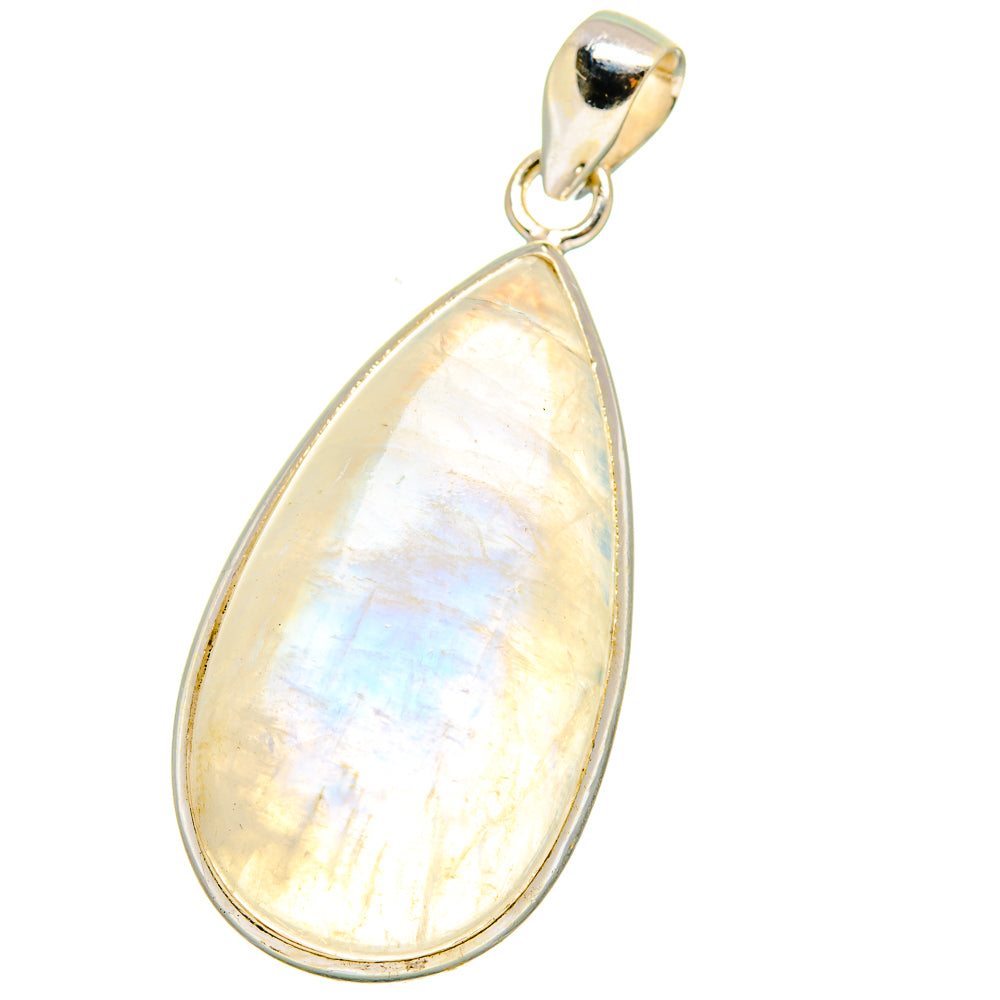 Rainbow Moonstone Pendants handcrafted by Anasilvercos - PD15125