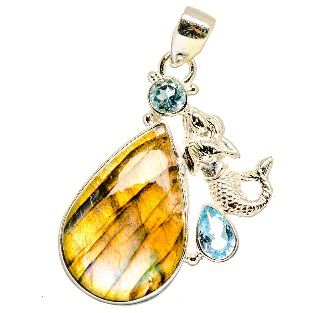 Labradorite Pendants handcrafted by Anasilvercos - PD15139
