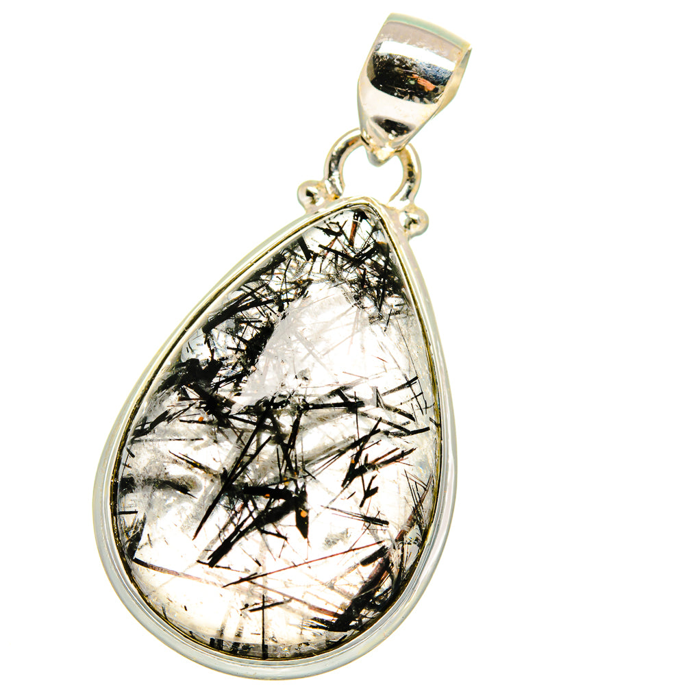 Tourmalinated Quartz Pendants handcrafted by Anasilvercos - PD15144