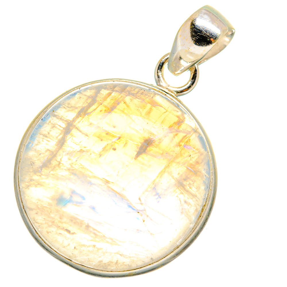 Rainbow Moonstone Pendants handcrafted by Anasilvercos - PD15149