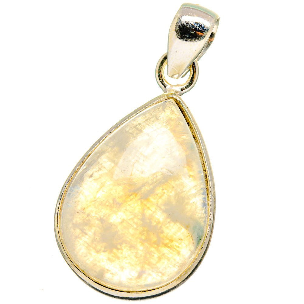 Rainbow Moonstone Pendants handcrafted by Anasilvercos - PD15150