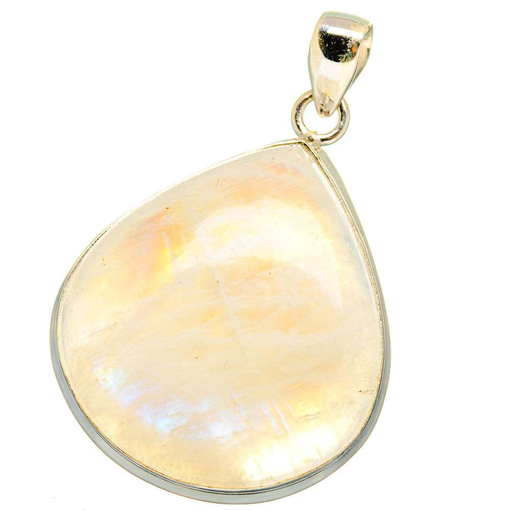Rainbow Moonstone Pendants handcrafted by Anasilvercos - PD15156