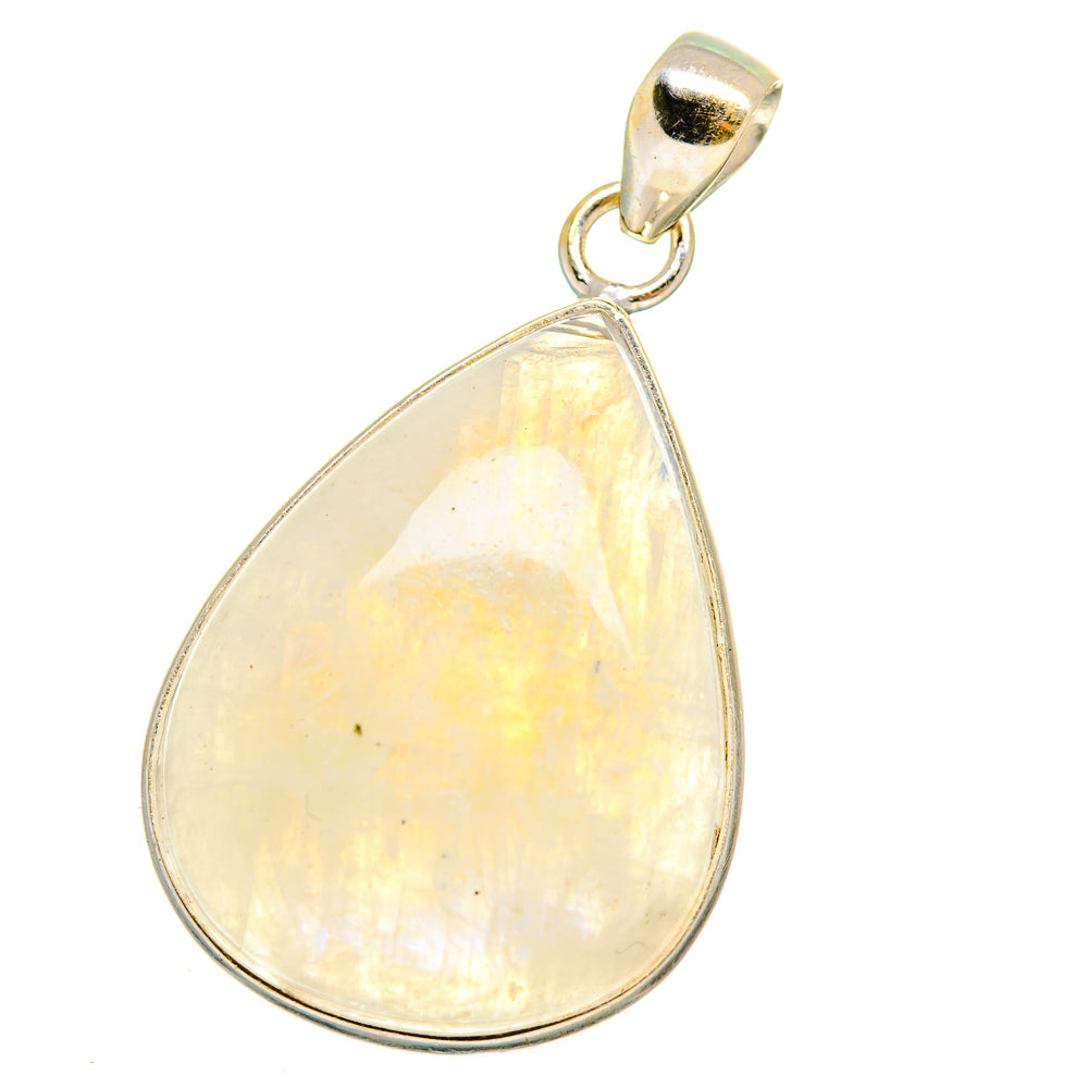 Rainbow Moonstone Pendants handcrafted by Anasilvercos - PD15157
